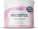 Binto Inositol Powder Mix ← 60-Day Supply ⋅ 40:1 Ratio of Myo and D-Chiro Inositol ← Hormon Balance y Ovulation Support ← Preservative Free