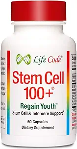 Stem Cell 100+: Multi-Pathway Anti-Aging & Rejuvenation Supplement Supports Stem Cells, Telomeres, Longevity Genes, Circulation Vascular, Neural Function, Autophagy, and More