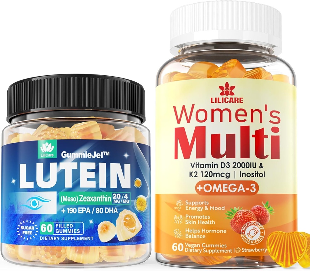 Vitaminas de ojos Mangas llenas + Mangas multivitamínicas