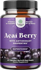 Natural Acai Berry Weight Pérdida Suplemento Detox Productos Antioxidantes Superfood Cleanse y Burn Fat Mejorar la energía y la digestión