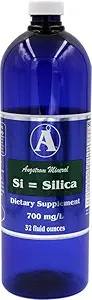 Silica Suplementos por Angstrom Minerals - Liquid Ionic Silica Mineral Water 32oz 700ppm