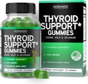 Soporte para tiroides para hombres (90 gummies) Ashwaganda, Iodine, Bladderwrack, Kelp, " Schisandra - Suplemento de soporte - Delicious Apple Flavor - Non-GMO, Vegan " Gluten-Free (90 Conde)