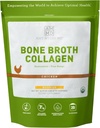 Amy Myers MD Bone Broth Collagen Powder - Organic Chicken Bone Broth - Supports Healthy Skin & Nails - para Gut Health & Joint Support - 20 Servings, Chicken Flavor