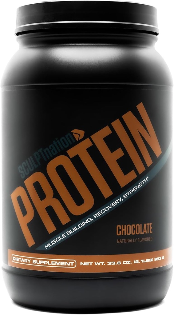 Sculpt Nation by V Shred Protein Powder (Chocolate) - Premium Whey Protein Powder Chocolate y BCAAs para apoyar el edificio del músculo y la recuperación - 30 Servimientos