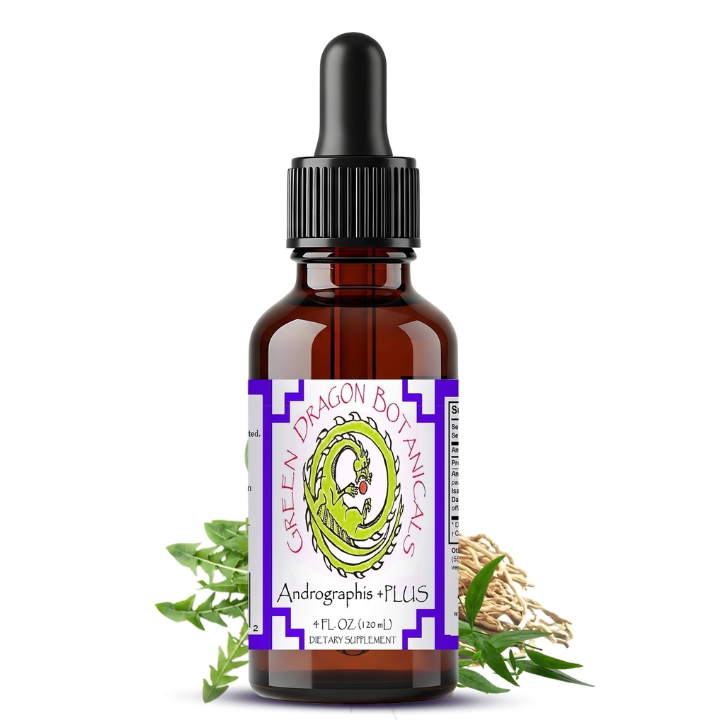 Andrographis Supplement Liquid Extract Tincture | Andrographis Paniculata Isatis Root & Dandelion Leaf | Herbal Immune Support† Drops | Buhner Protocol Inspired | Plant-Based Herbal Blend (4 fl oz)*