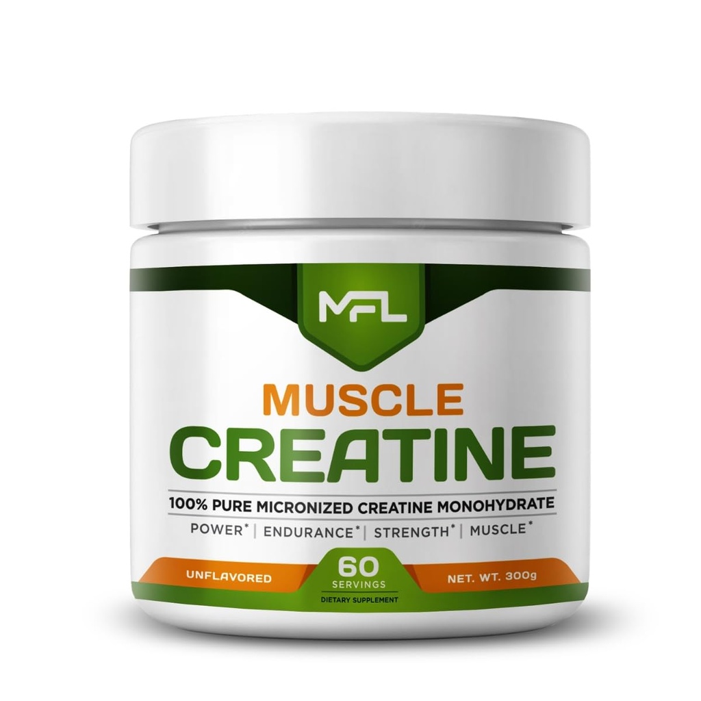 MFL Micronized Creatine Monohydrate | 5 Grams per serv | | 100% Pure Creatine | Non-GMO | 60 Servings
