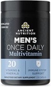Antigua Nutrición Multivitamínico para Hombres, Antiguamente Multi Hombres Una vez Suplemento de Vitamina 30 Ct, Vitamina A, Vitamina B y Vitamina K2, Semilla Fenugreek, apoya el sistema inmunológico, Paleo y Keto Friendly
