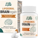 Suplementos litómicos para la memoria y el foco - Plasmalógeno con Curcumin & vitamina E para una mejor absorción- Adecuado para las personas mayores,Adult Men &amp; Women Cognitive Health,High Potency 60 Servings