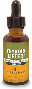 Herb Pharm Tiroid Lifter Liquid Herbal Fórmula para Sistema Endocrino Soporte - 1 onza