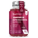 WeightWorld Ashwagandha Gummies for Stress Relief, Healthy Sleep & Energy Booster | 120 Count (2-Month Supply) | Vegan Ashwagandha Supplements Gummies | Natural Raspberry-Flavor, Non-GMO, Gluten-Free
