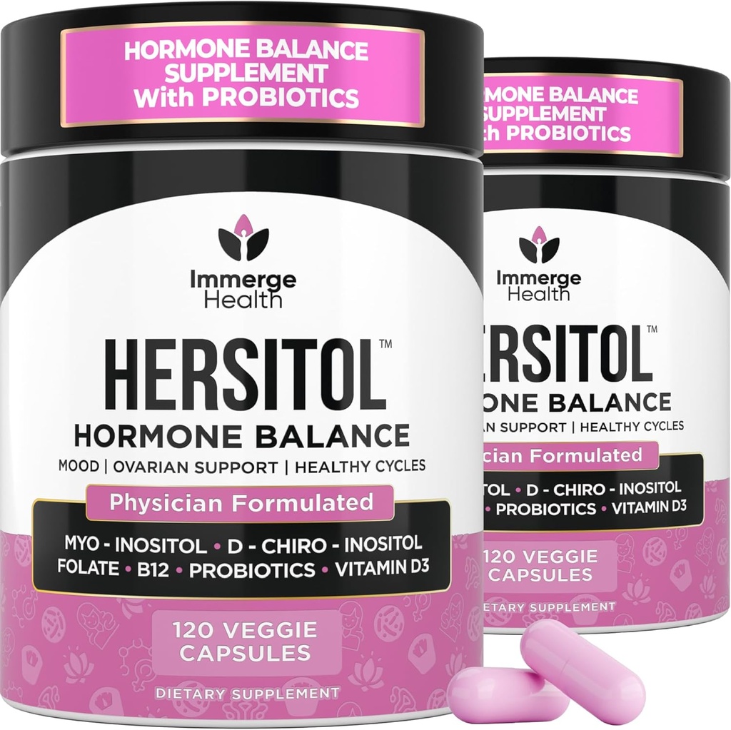 Equilibrio hormonal para mujeres, PCOS, Apoyo Ovárico, Fertilidad, Ciclo Menstrual Silencio Myo-Inositol " D-Chiro Inositol Suplemento 40:1 Ratio Con Ácido Fólico, B12 " Probióticos " Mujeres Vitaminas 240 cápsulas