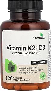 Futurbios Vitamina K2 + D3, 120 cápsulas