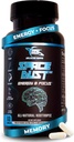 8-en-1 Premium Suplemento Nootropic Brain – Focus, Energy & Mood Support – Brain Fog Relief & Reaction Time – con TeaCrine, L-Theanine, L-Tyrosine, Mucuna &amp; More Natural Ingredients – Space Dust