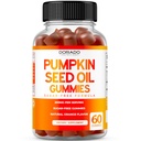 Pumpkin Seed Oil Gummies 4000mg Sugar gratis Gummy Suplemento con Pumpkin Seed Extract for Adults - Delicious Orange Flavor, Non GMO - Gluten Free, Vegan Supplement &amp; USA Made (60 cápsulas)