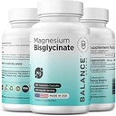 Magnesio Bisglycinate 200mg - High Absorption Chelated Magnesium Supplement - Gentle on Stomach, Gluten-Free, Supports Sleep, Muscle Cramps & Positive Mood - 120 Capsules (Pack of 1)