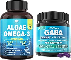 Suplemento GABA + Velgan Omega-3 Algae Oil
