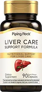 Piping Rock Liver Cleanse Complex ← 90 Capsules ← Liver Care Support Fórmula ¦ No GMO, Gluten Free Supplement
