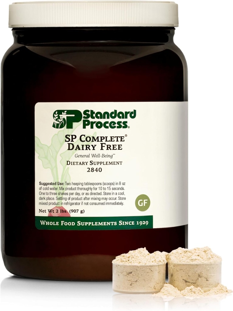 Standard Process SP Complete Dairy-Free - Rice Protein Powder for Amino Acid Support - Supports Gut Health, Liver Function & Immune Health - Vegan, Vegetarian &amp; Gluten-Free - 2 lbs (907 g)