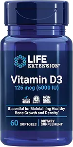 Ampliación de vida Dos por día 120 Tablet Multi-Vitamin & 60 Softgel 5000 UI Vitamina D3 Suplemento Bundle