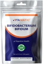 Vitamatic Bifidobacterium Bifidum Probiotic Powder - Asistencia sanitaria digestiva - 100 Gram (3.5 OZ) - 100 Servimientos
