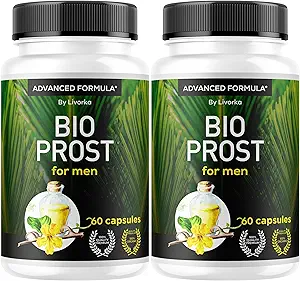 (2 Pack) BioProst Para los hombres - Bio Prost Para los hombres, BioProst, Bio Prost, Bio Prost Original, Bio Prost Capsules, BioProst Pills, BioProst Original BioProst Supplement Support Fórmula, 120 cápsulas Para 2 meses