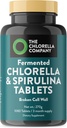 Clorella fermentada " Spirulina Tablets, clorofila, Superalimentos Verdes, Suplemento de Algae, Detox de Metales Pesados, Apoyo Inmunitario, Muro de Célula Rota, 1350 Tabletas, No GMO, Vegan