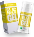 Vitamina D3 K2 Maximum Strength Gel Topical - 15000+ UI Por Bomba - La vitamina Sunshine - Soporta bonificación &amp; salud conjunta, soporte inmunológico - Suministro de un mes