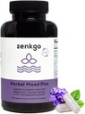 Zenkgo Ashwagandha, 5-HTP, Lavender, Mucuna, L-tryptophan - Mood Support Suplemento, Plant-Based, Herbal Mood Plus Ayuda con calma mente &amp; Stress Relief, Emotion Blalance, Positivity (60Ct/30Day)