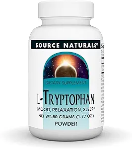 Fuente Naturales L-Tryptofan, para Mood, Relax y Dormir* - 100 Gramos Polvo