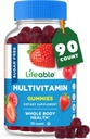 Gummies multivitamínicas libres de azúcar vivas  sometidas con vitamina A, C, D, E, Niacin, B6, Folate, B12, Biotina, ácido pantoténico, Zinc  Great Tasting Adult Multivitamin Gummy ← 90 Gummies