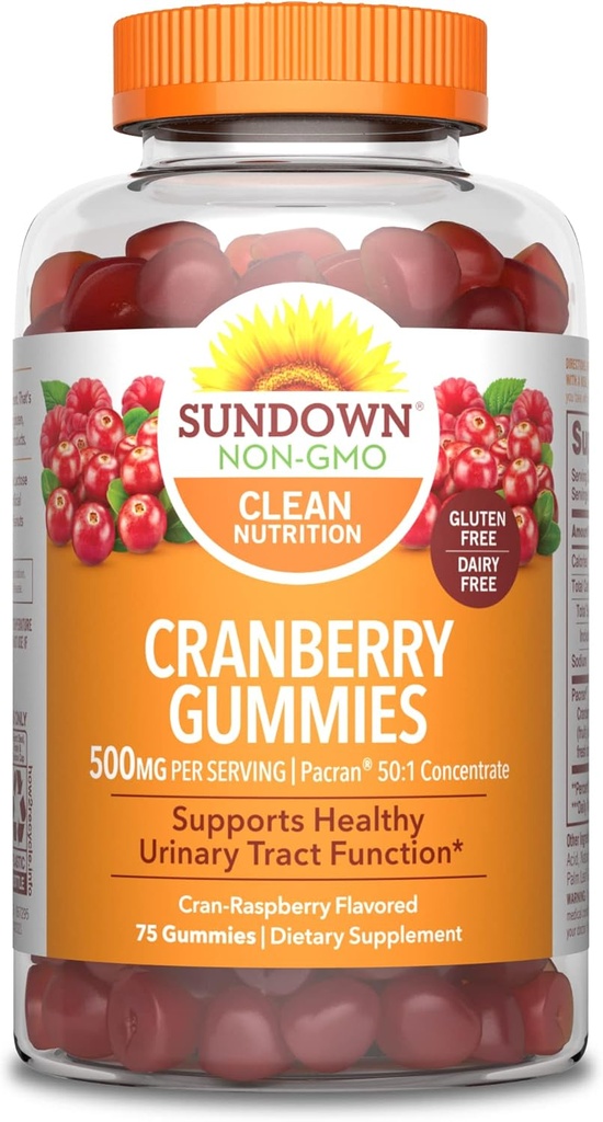 Sundown Cranberry Gummies, 75 Conde