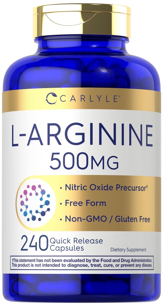 Carlyle L-Arginine 500mg Capsules  240 Count ← Forma gratuita ← Suplemento gratuito
