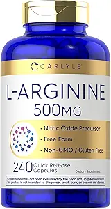 Carlyle L-Arginine 500mg Capsules  240 Count ← Forma gratuita ← Suplemento gratuito