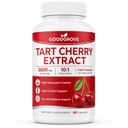 Tart Cherry Extract Capsules, Cherry Extract Gummies Cold Pressed, Tart Powder Supplement 60 Count