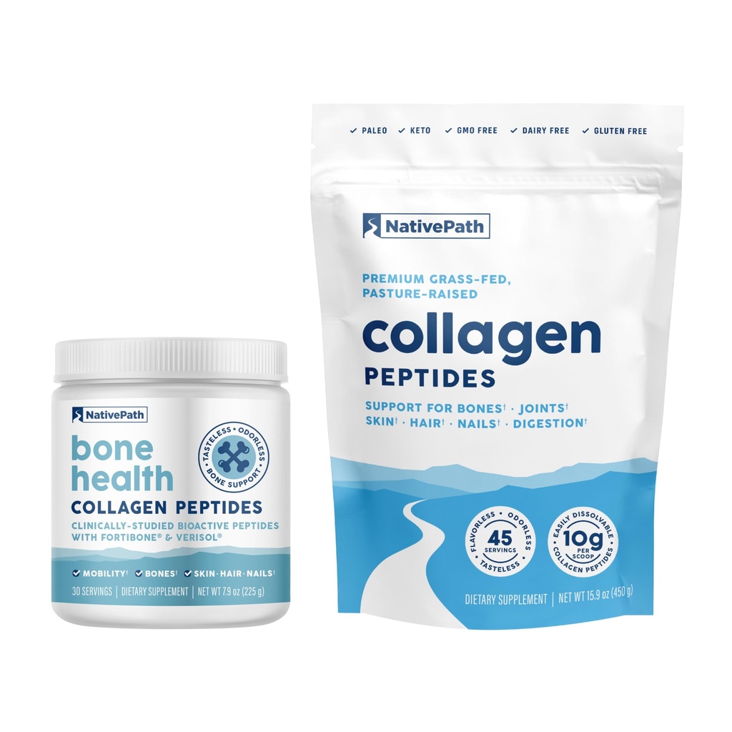 NativePath Bone Health Collagen and Collagen 45 Bundle