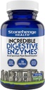 Stonehenge Health Incredible Digestive Enzymes - 18 Plant-Based Enzymes - Lipase, Lactase, Protease, Amylase, Bromelain for Gas, Bloating, Fatiga (1)