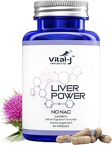21-in-1 Liver Support Supplement, Liver Cleanse Detox & Repair - W/Milk Thistle, Zinc, Beetroot & Artichoke, Choline & Dandelion Root for Digestion & Immunity - 60 Capsules