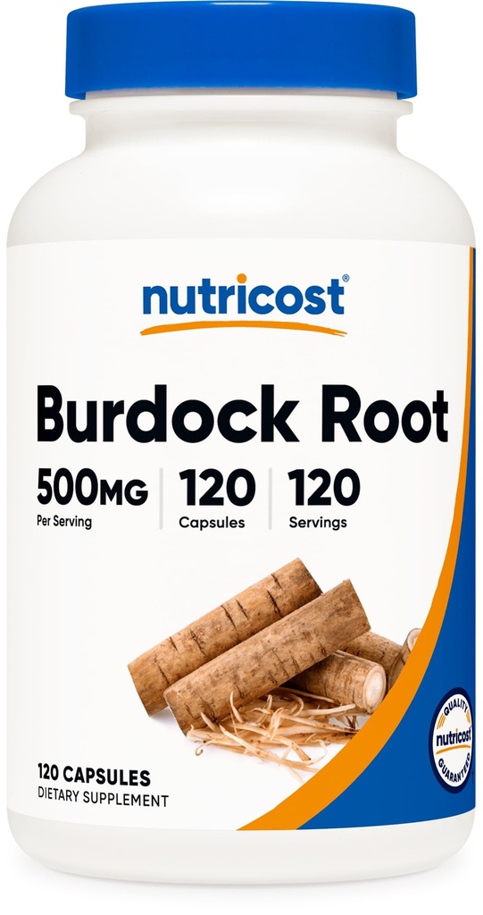 Nutricost Burdock Root 500mg, 120 Capsules - Gluten Free, Non-GMO, Vegetarian Friendly