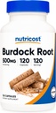 Nutricost Burdock Root 500mg, 120 Capsules - Gluten Free, Non-GMO, Vegetarian Friendly