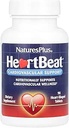 Natures Plus Heartbeat - 90 Tablets Vegan - Vegetariano, Libre de gluten - 30 Servings