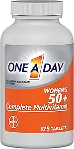 Una A Día Mujeres 50+ Multivitamínicos, Suplemento con Vitamina A, Vitamina C, Vitamina D, Vitamina E y Zinc para Immune Health Support, Calcio &amp; Más , Tablet, 175 Cuenta