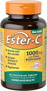 American Health Ester-C con Citrus Bioflavonoids, 1000 mg, 90 Tablets