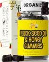 Siraj Organic Black Seed Oil Gummies w/Honey &15% Thymoquinone ¦ Multivitamin for Immune Support, Stress Relief Gummy Vitamins TEN Turmeric, Apple Cider Vinegar, Multivitamin Gummies
