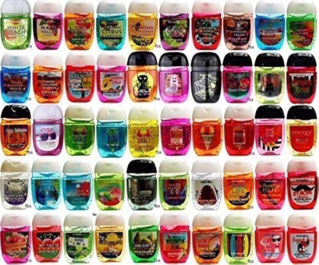 Bath & Body Works Pocketbac Set of (20) Anti-Bacterial Hand Gels, Scent May Vary