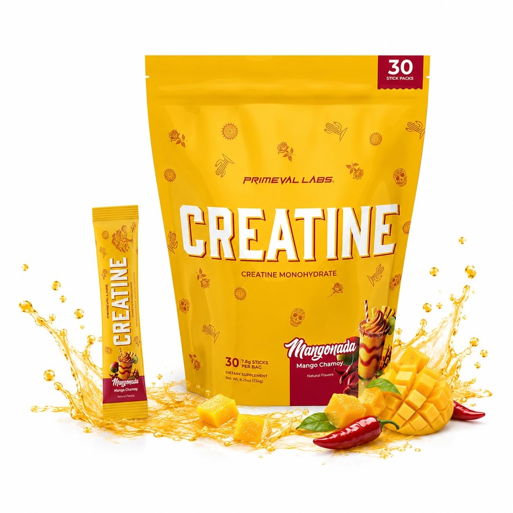 Primeval Labs Mangonada Creatine Monohydrate Powder, 5g, 30 Servings