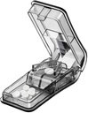 Pill Cutter for Small Pills, Pill Splitter Tablet Cutter Medicine Slicer, 2 Compartments