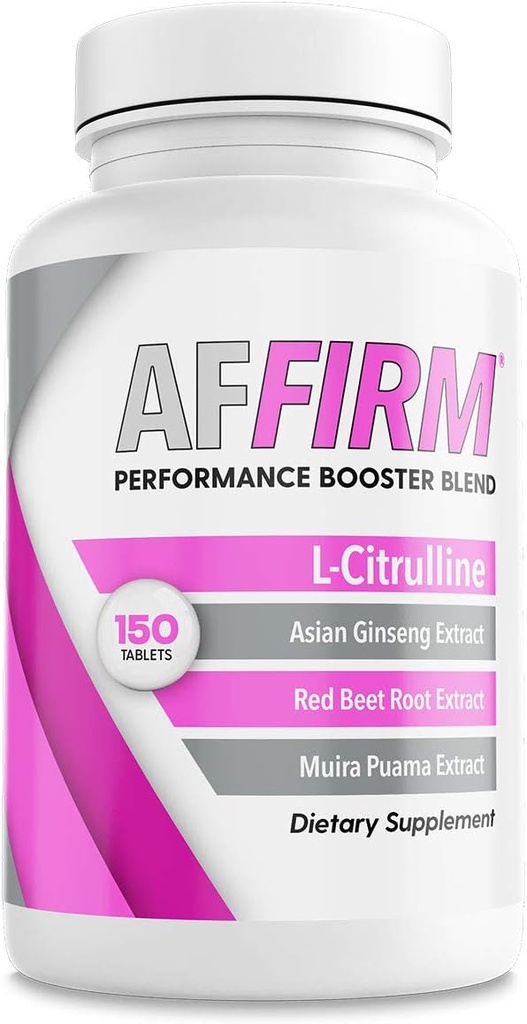 AFFIRM Nitric Oxide Booster for Women Dietary Supplement 750mg 150 Tablets (75 Day Supply)  Mejora la circulación sanguínea ← Creado por el Dr. Judson Brandeis