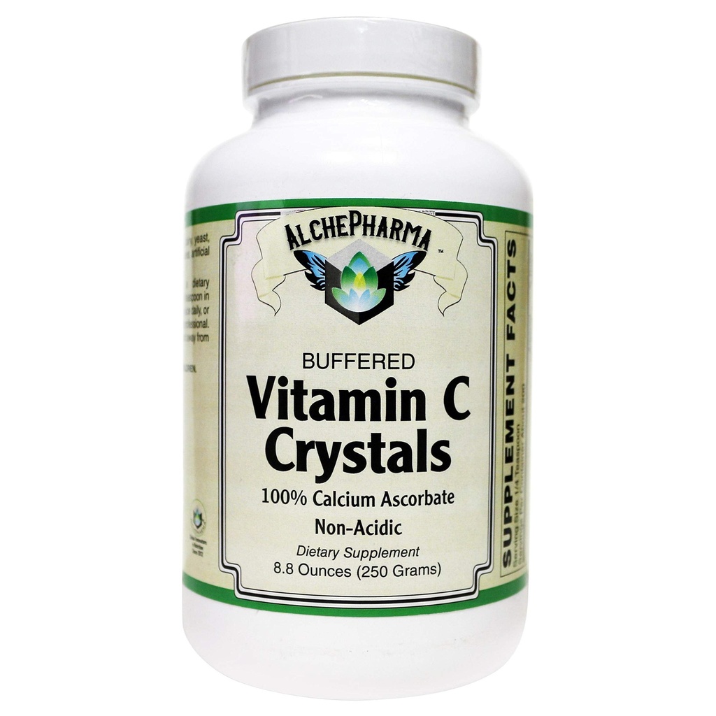 BUFFERED C Crystals (100% Pure Calcium ASCORBATE Non- Acidic)