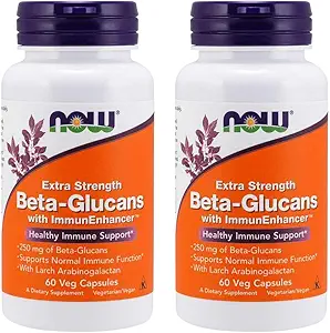 Beta-Glucans with ImmunEnhancerâ¢ 60 VegiCaps (Pack of 2)