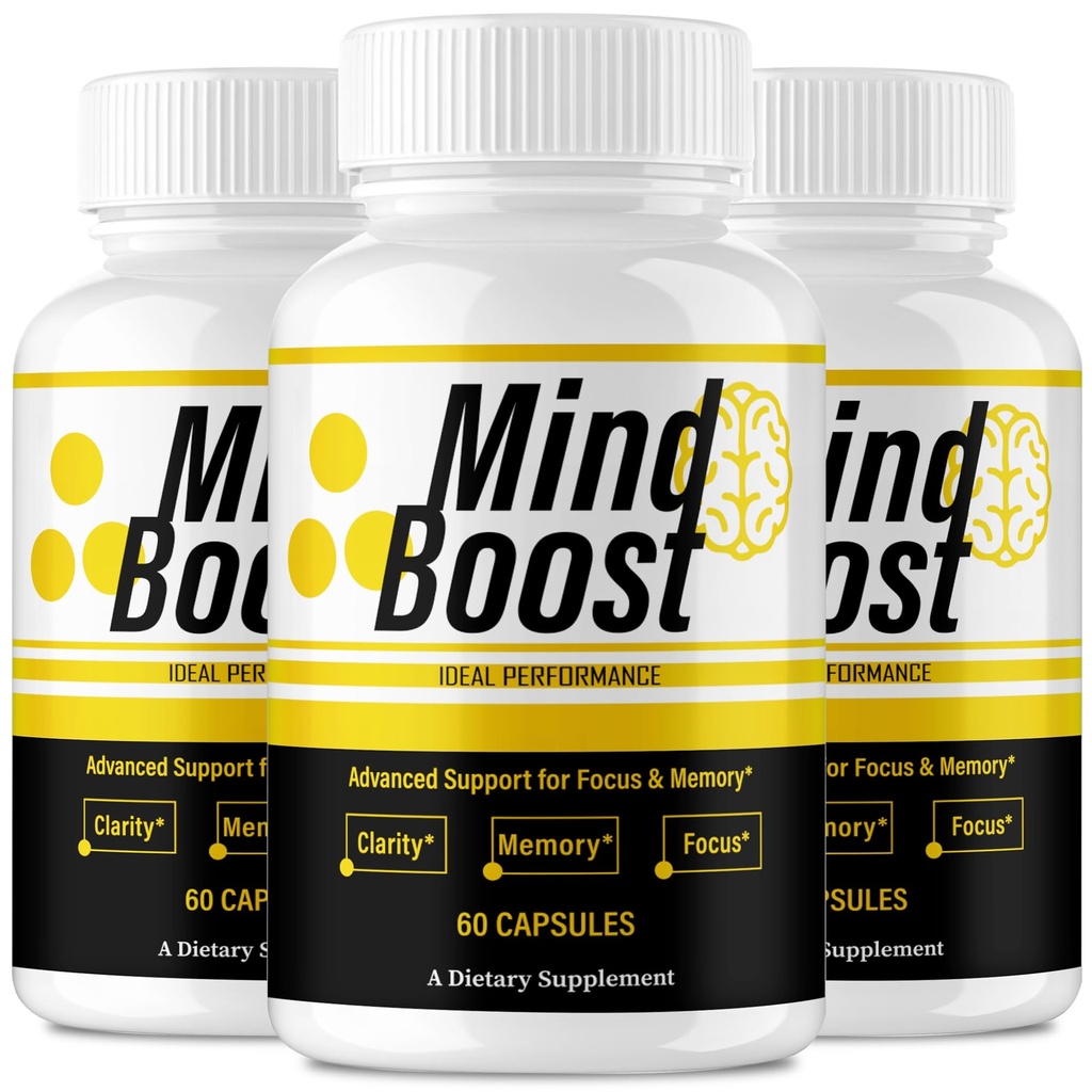 IDEAL PERFORMANCE Mind Boost Capsules, MindBoost Pills Reviews (3 Pack)
